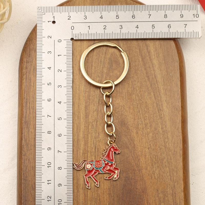 Брелок 2026 год Лошади Счастливый Зодиак Подвеска Лошадь Благословение года Брелок Подвеска для сумки Декоративные аксессуары Подарки