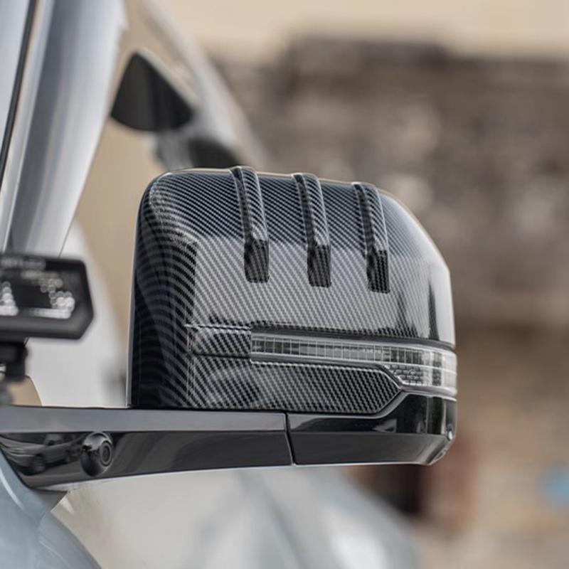 For BYD Leopard 8 Denza B8 2025+ ABS Material Rearview Mirror Decorative Cover Gloss Black Rear Mirror Cover Sticker Accessories