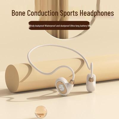 Wireless Bone Conduction Bluetooth Headphones with Open-Ear Hook, Extended Battery, Universal Fit for Sports Stereo