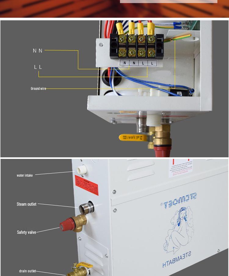 Electric Sauna Steam Generator for Commercial & Household Use