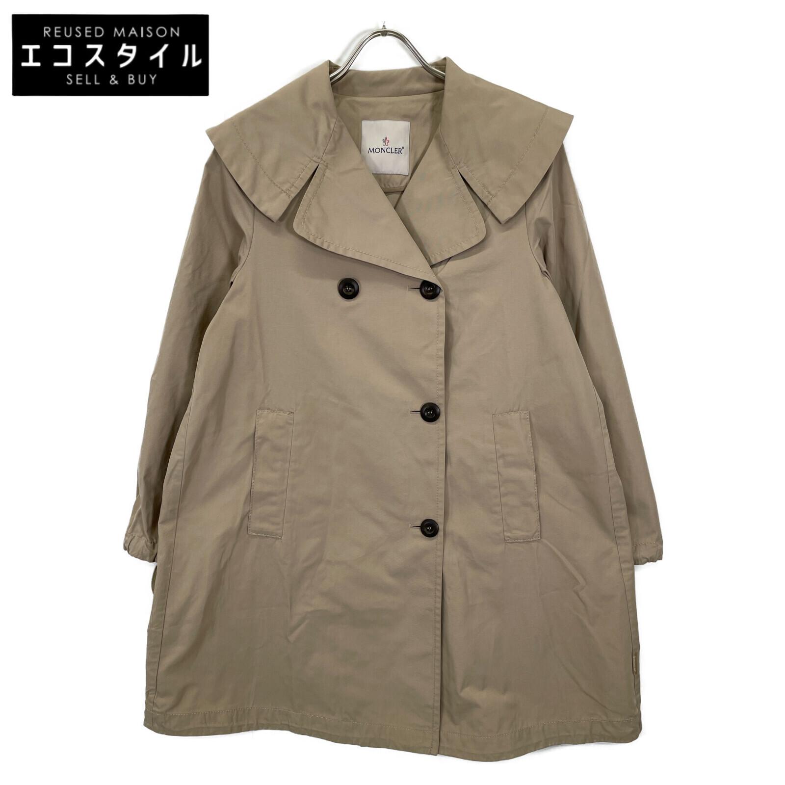 

MONCLER Beige NACRE soutien collar coat coat O beigeUsed