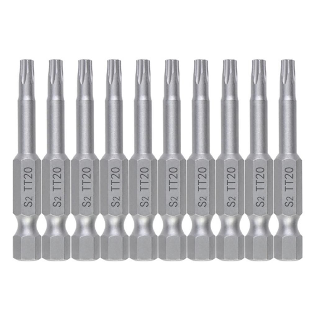 10Pcs Blossom Screwdriver Bit Set 1/4Inch Blossom Screwdriver Bit Set Magnetic Adapter Hex Screwdriver Bit Repair Tool