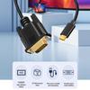 USB C 3.1 To VGA Adapter 1080P Type-C Male To VGA Male Video Converter Cable For HDTV Projector Laptop Monitor