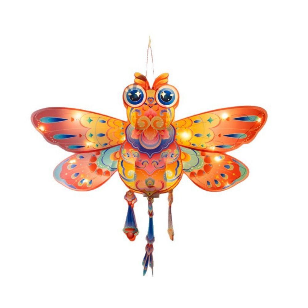 Handmade Mid-Autumn Festival Lantern DIY Luminous Paper Children's Handheld Lantern Portable DIY Material Bag