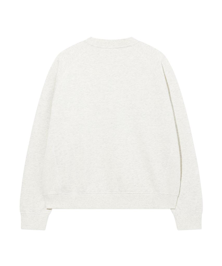 COVERNAT WOMAN Vintage Graphic Sweatshirt Oatmeal