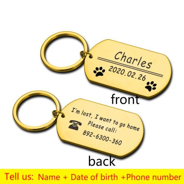 Dog Collar Home Again Yellow Tag Buy Pet Dog Id Tag For Puppy