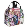 Anime Lucky Star Kawaii Portable Lunch Box for Women Multifunction Game Japanese  Thermal Cooler Food Insulated Lunch Bag School