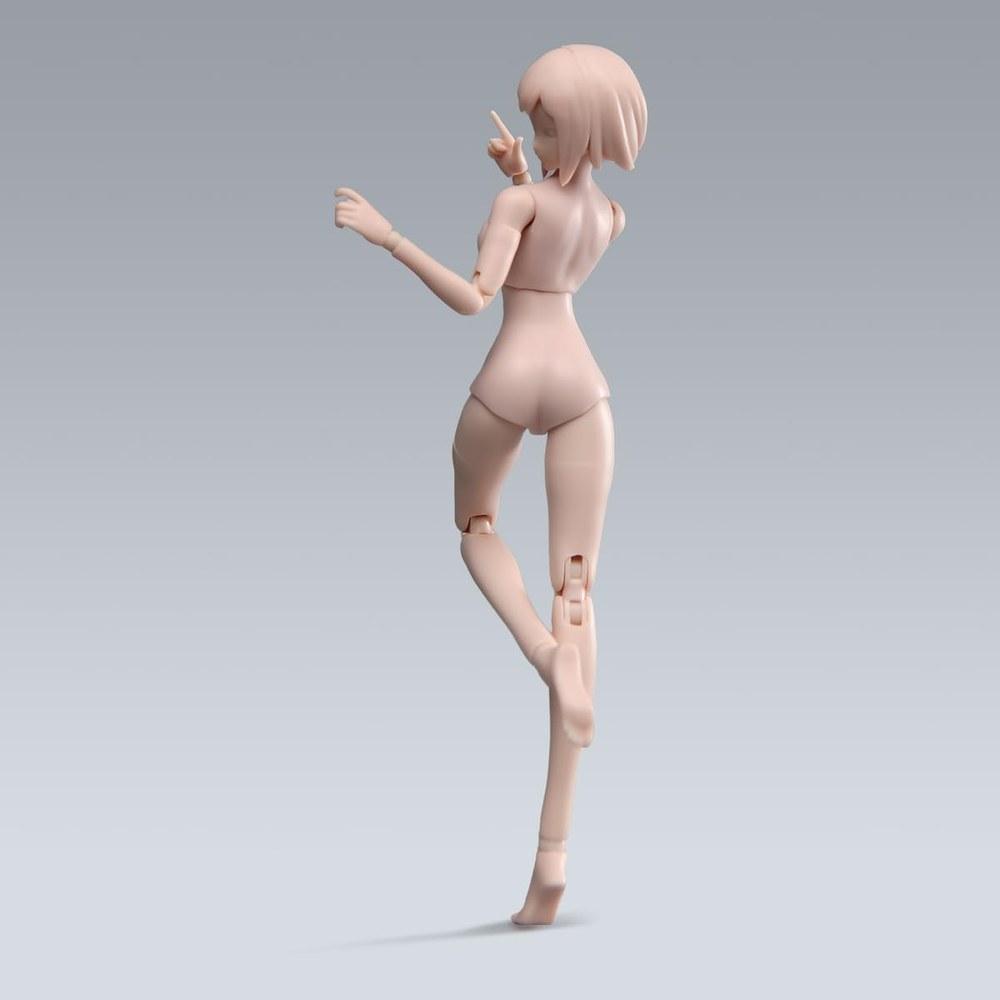 ORIELOAN 1/12 Scale Female Action Figure Body 6-Inch Flexible Ball Joint Girl Doll Model Head Sculpt Removable Hands and Feet Busty Accessories