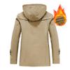 Men's Thickened Pure Cotton Hooded Winter Workwear Coat