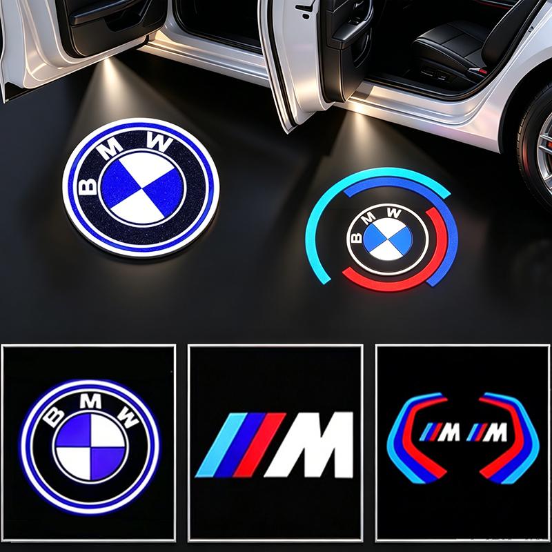 NTSM5 Motorcycle Sticker/LED Car Door Logo Welcome Lights Auto Laser Projector Lamp For BMW M E46 E90 E60 F30 F10 G20 E87 E92 E91 X5 6