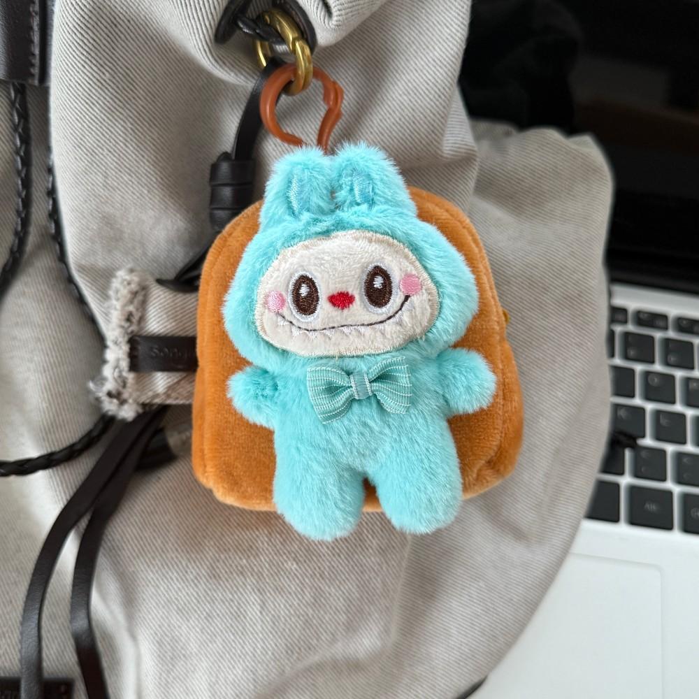 Cute Plush Labubu Doll Coin Purse Key Bag Pendant Birthday Small Gift Girls Coin Purse KTY