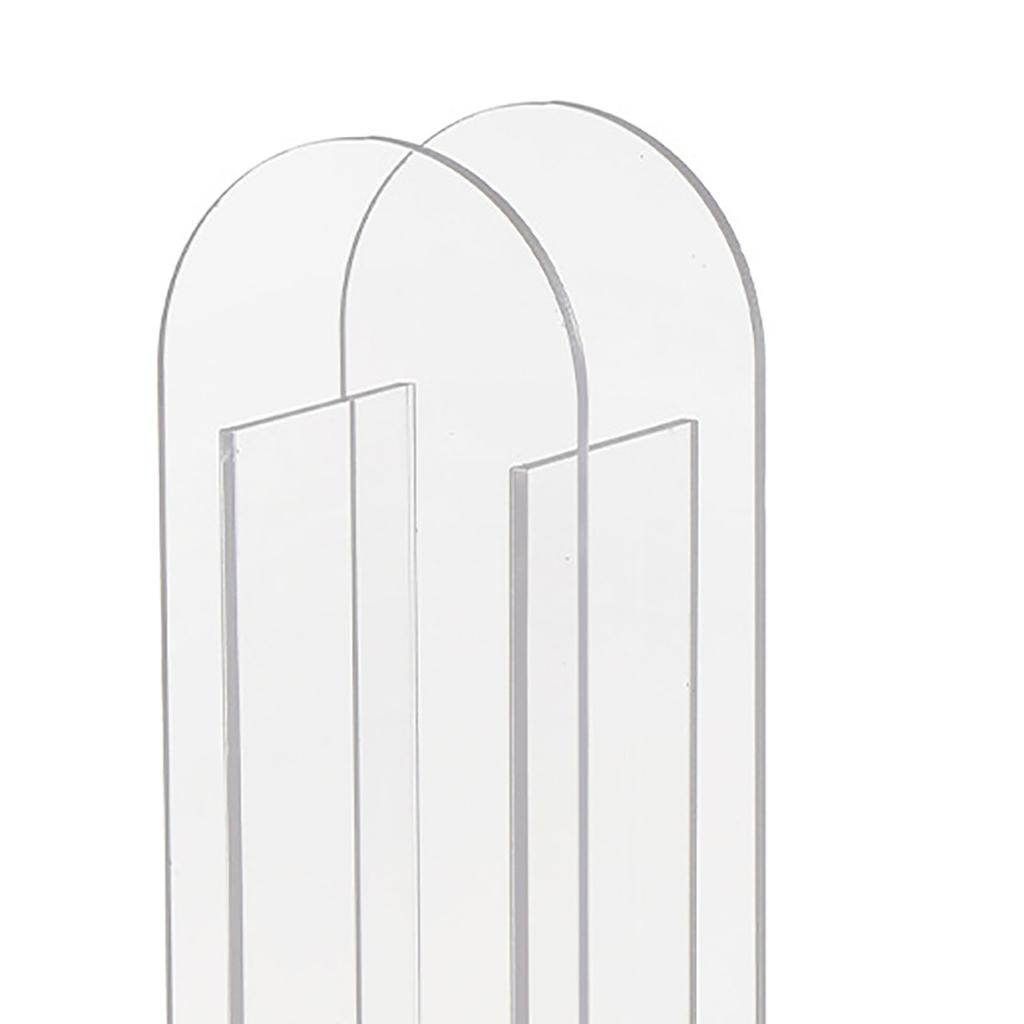 Modern Acrylic Clear Vase Colorful Acrylic Flower Vase for Wedding Party Home Table Decor Transparent White