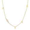 ANIA HAIE Geometric Sparkle 925 Silver Chain Necklace N053-06G