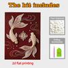 Pearl Two Goldfish DIY Diamond Art Kits 15.7x19.6inch Gem Art Diamond Painting Kits Without Frame for Adults Gift Idea Home Wall Decor