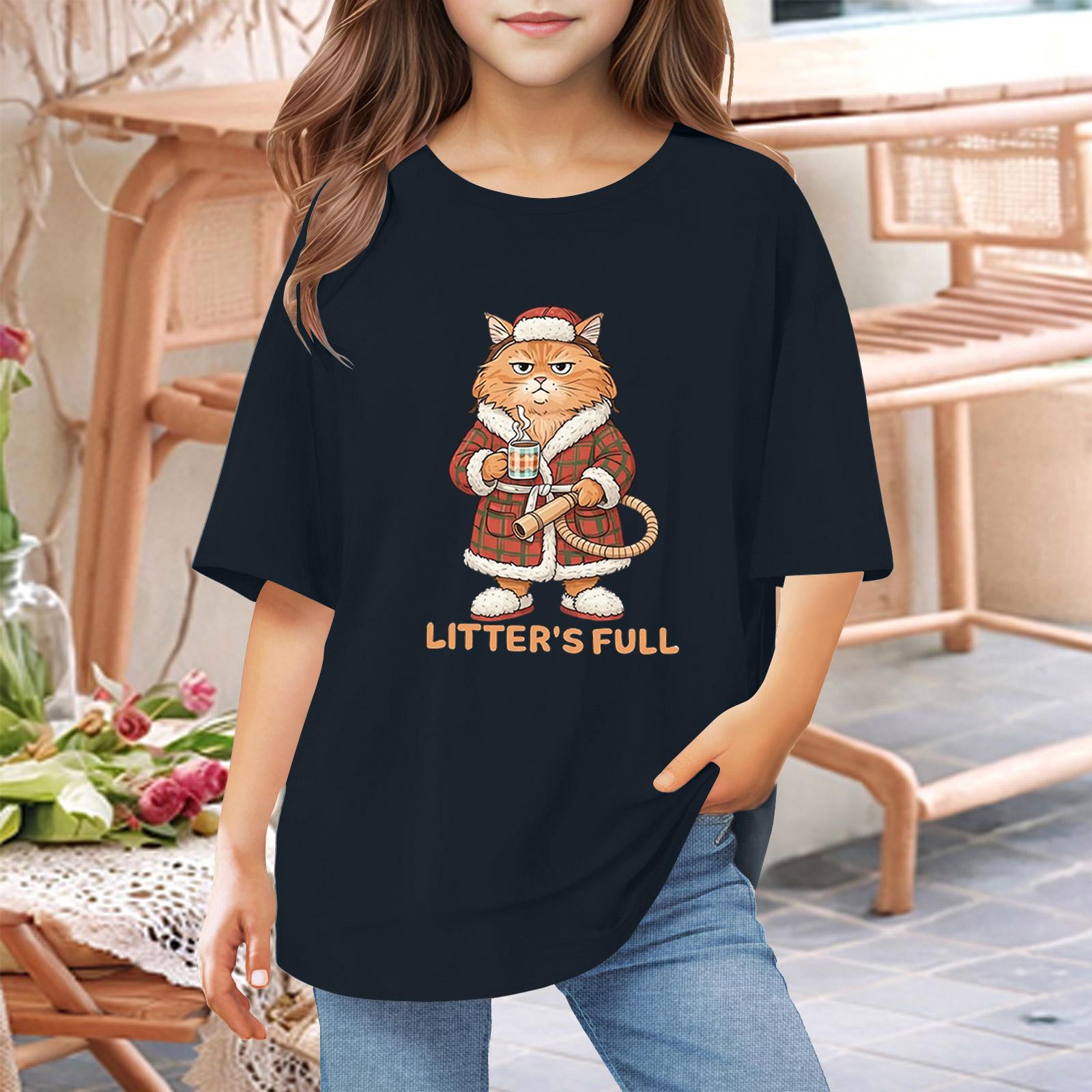 

Футболки для малюків, дівчаток, хлопчиків, дитячі футболки з принтом і короткими рукавами для хлопчиків і дівчаток 1-12 років 120 Темно-синій