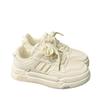 Little white shoes women's shoes 2025 new casual sports shoes platform Korean version of wheat ear board shoes women's tide
