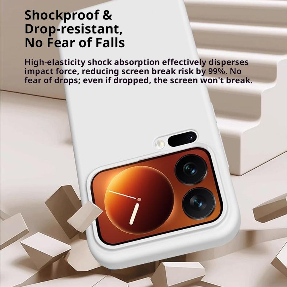 For Xiaomi 17 Pro Case Skin-Friendly Liquid Silicone + PC Phone Cover