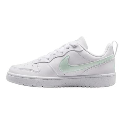 Tênis Infantil Baixo Versátil Confortável Court Branco Verde DV5456-138