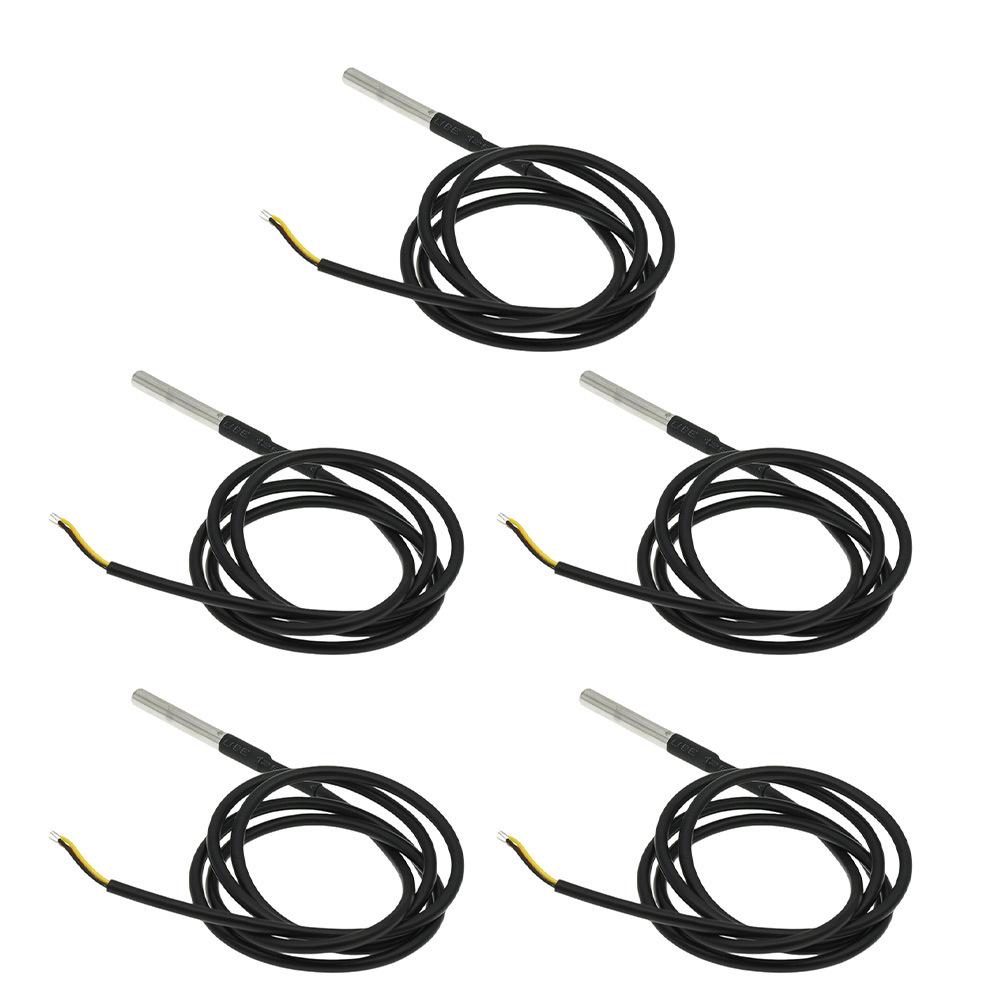Waterproof 1-Wire For Temperature Sensor with Adjustable 9-12 Bit Resolution for Embedded Systems and Automation