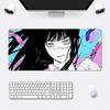 Anime Chainsaw Man Mauspade HD-Druck Computer-Gamer Verriegelungskante Rutschfestes Mauspade XXLxcm Tastatur PC Schreibtischunterlage