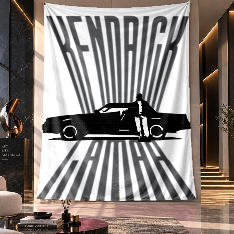 Wall Hanging Tapestry,Kendrick Lamar Printed Fabric Backdrop For Dorm Room Party Decoration
