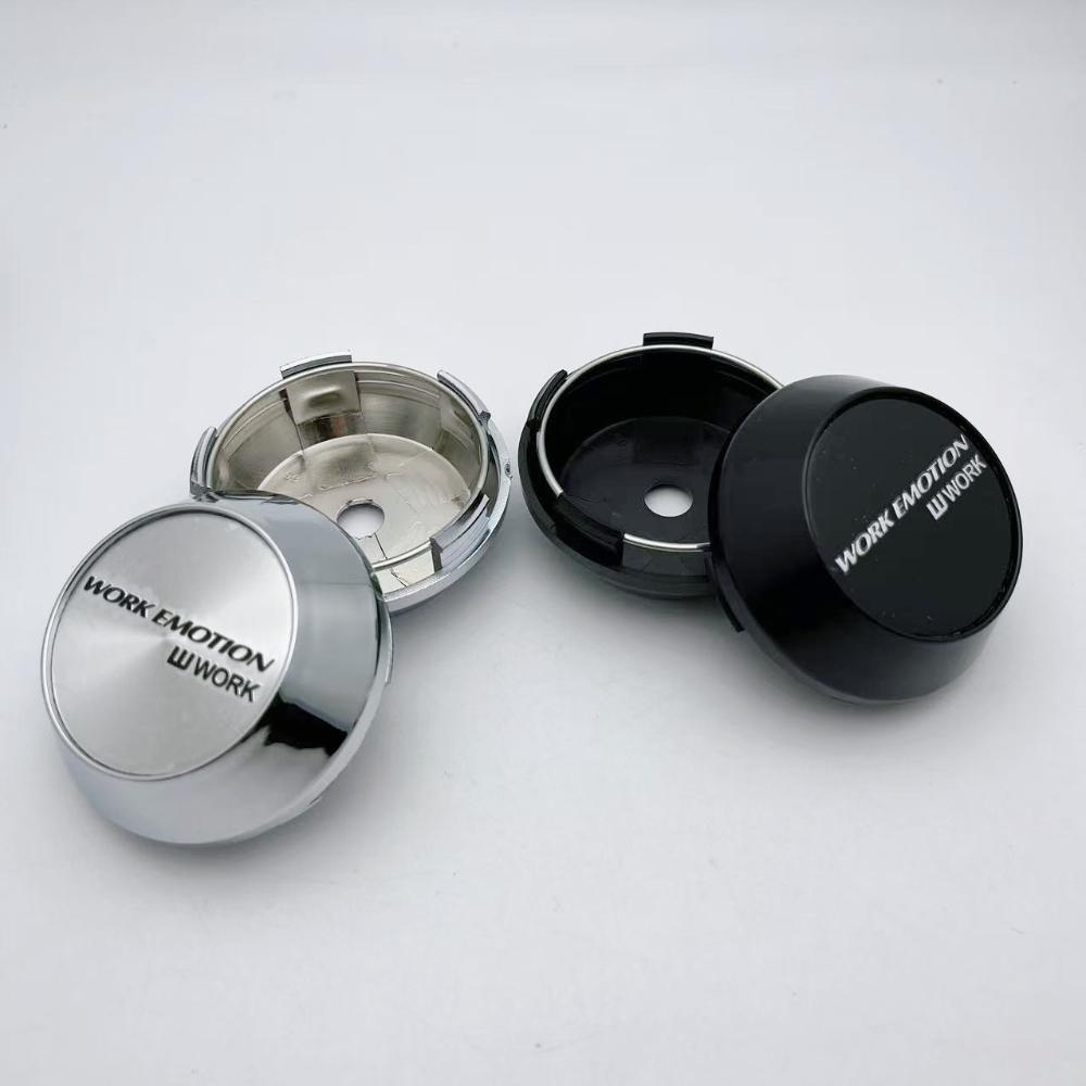4pcs 60mm 64mm 65mm 68mm 69mm W Work Emotion Logo Badge Car Wheel Center Caps High Cap Wheel Hubcaps Rim Cover Car Accessories