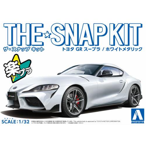 Aoshima Bunka Kyozai (AOSHIMA) 1/32 The Snap Kit Series Toyota GR SUPRA White Metallic Pre-Colored Plastic Model Kit 10-B