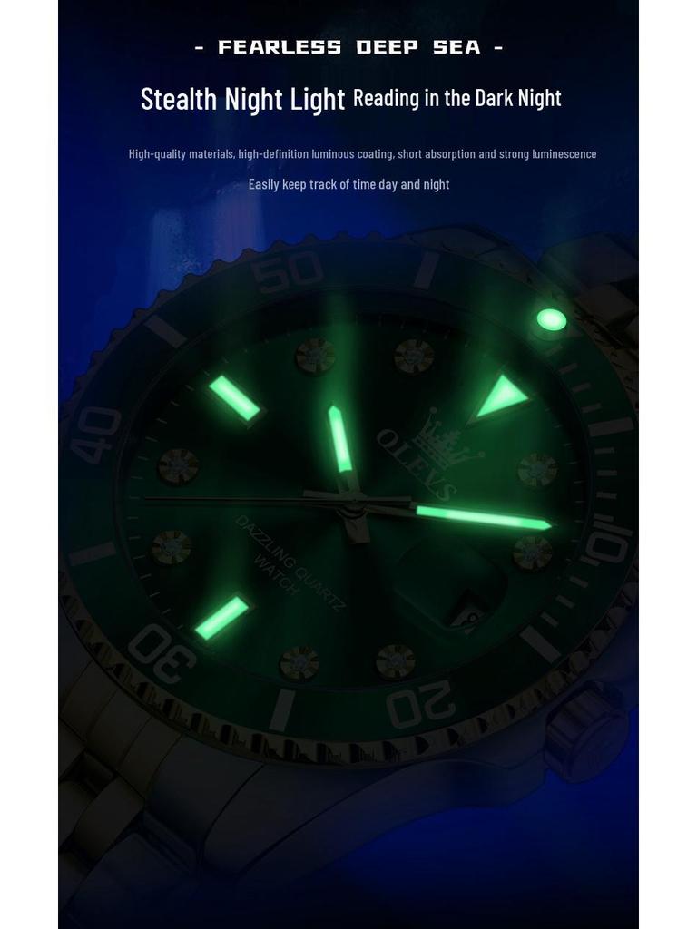 Olitis Quartz Luminous Green Men's Watch