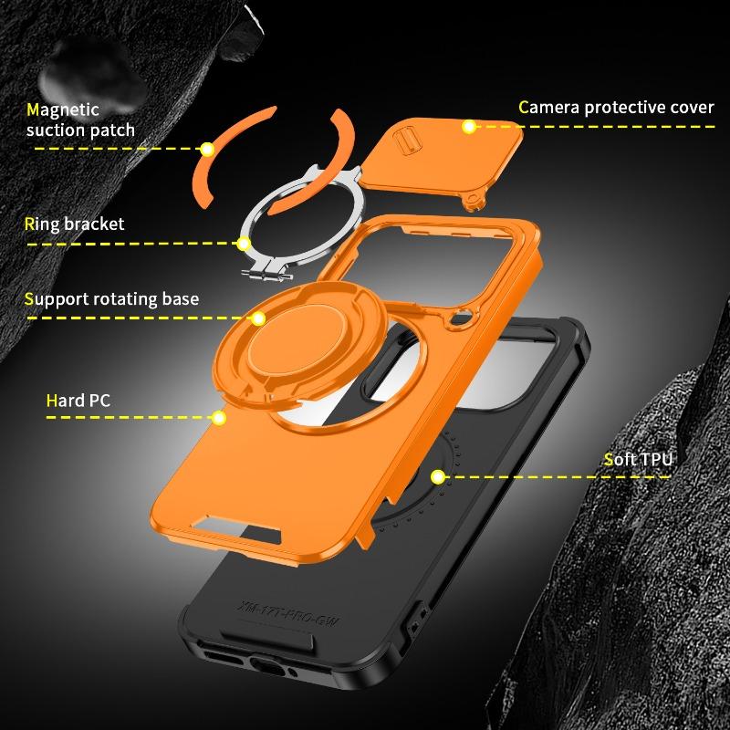 Capa for Xiaomi 17T Pro 15T 14T Pro Case for Xiaomi Mi 17T Cover Armor Slide Camera Ring Magnetic Stand Shockproof Phone Funda
