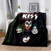 Rockband Kiss Band Decke Mode Flanell Flauschige Fleece Überwurfdecke Kinder und Erwachsene Geschenk Sofa Reise Camping