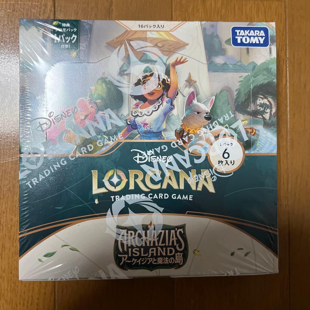 Used Disney Lorcana Arcasia and the Magic Island Shrink Box Unopened