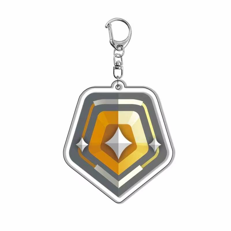 Jeu Valorant Anime Chaîne Acrylique Mignon Llaveros Chaîne Badge Dessin Animé Cosplay Pendentif Cadeaux pour Fans Accessoires Bijoux Merch 6 cm gray