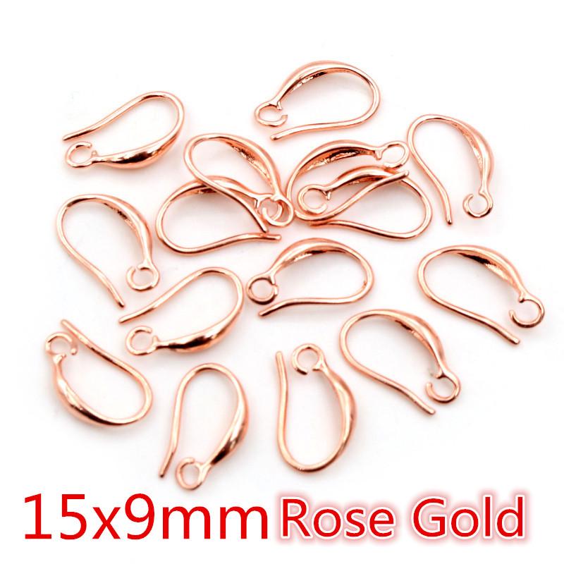 20 Stück reine Kupfer plattierte Ohrhaken für DIY Schmuck, Ohrringe & Bastelarbeiten