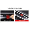 Red Carbon Fiber Exterior Car Door Sill Trim Sticker Cover For Tesla Model 3 23+