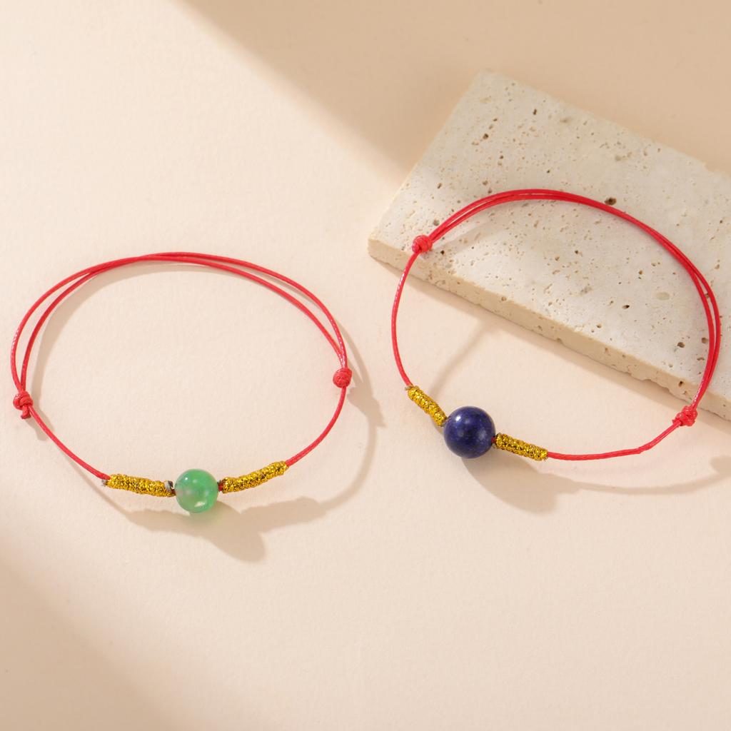 My Shape Beads String Handmade Bracelet for Women 2025 New Fashion Simple Rope Bracelets Lucky Amulet Jewelry for Men