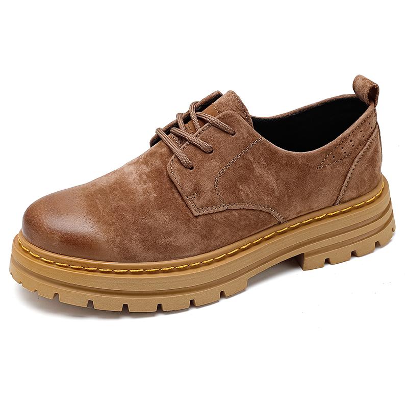 Suede Oxford Wear Resistant Round Toe