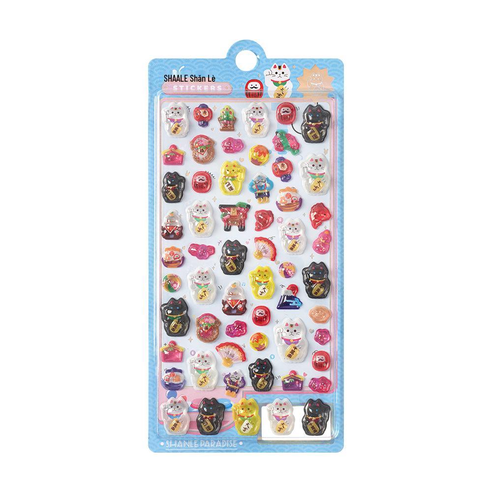 Popular 3D Animal Cartoon Crystal Stickers for Kids' Phone Cases