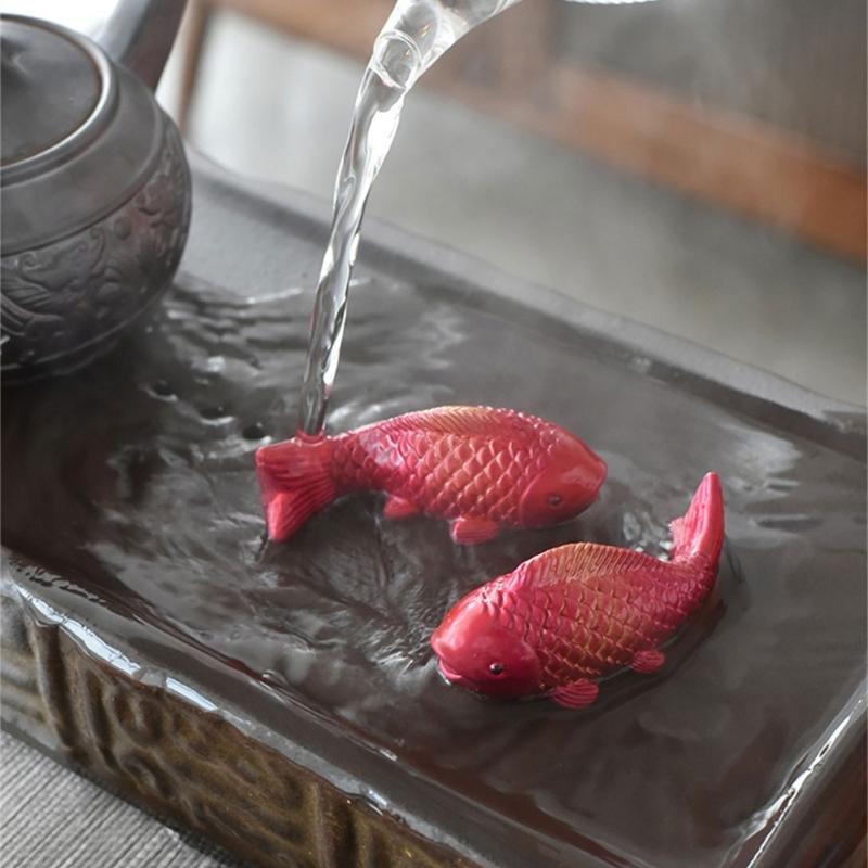 Teas Ceremony Color Changes Teas Pet Ornament Resin Teas Figurine Add Pleasure and Individuality to Your Teas Ritual