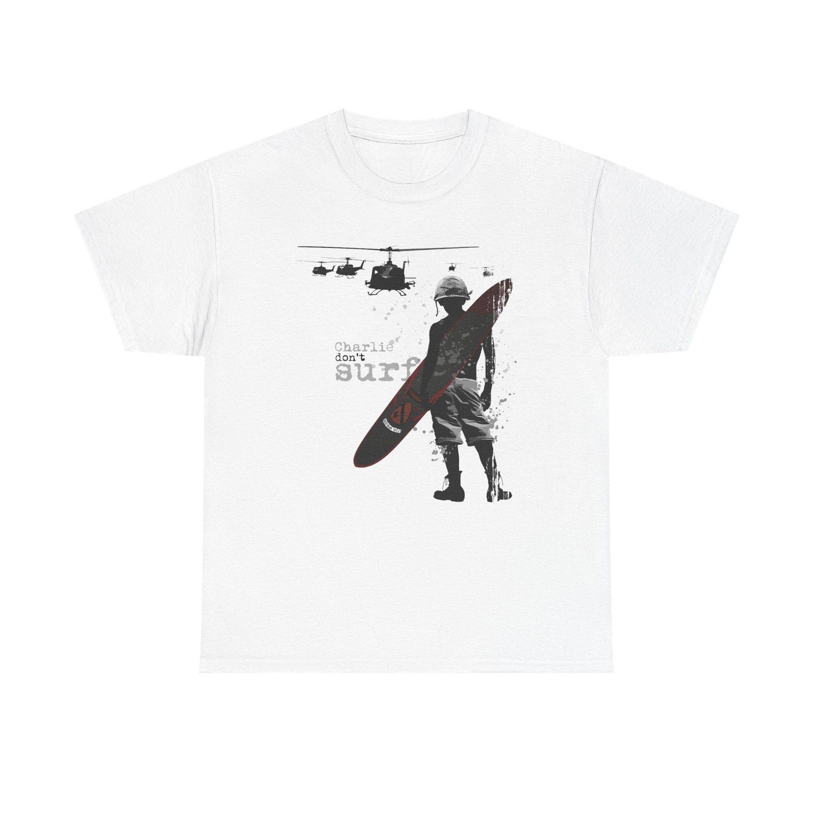 Charlie Don t Surf Tee: Apocalypse Now Movie Logo T-Shirt XL