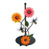 Iron Crafted Sunflower Paper Towel Holder Vertical Tissue Holder Storage Roll For Home Kitchen Living Room Decoration