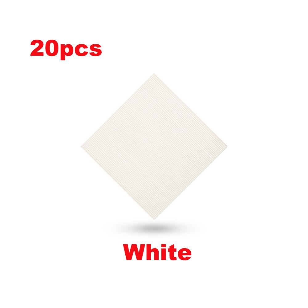 

20 шт. 30x30 см нескользящие самоклеящиеся напольные коврики квадратные съемные наклейки для домашнего интерьера настенная плитка прихожая в помещении покинуть белый