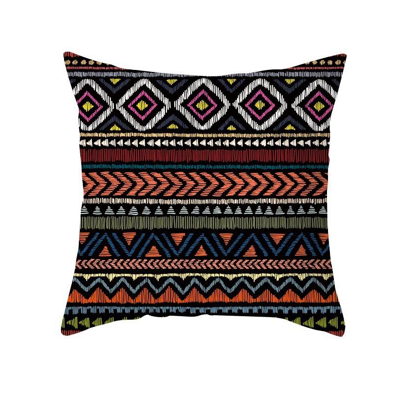New Bohemian Color Geometric Pattern B&B Hotel Model Room Home Decoration Sofa Square Pillow
