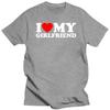 Funny I Love Heart My Girlfriend T Shirts Graphic Mdl Streetwear Short Sleeve O-Neck Birthday Gift T-shirt Mens Clothing