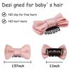 16 st Babyflickhårspännen Enfärgade Barrettes för Barn Spädbarn Hårrosetter handsydda hårkammar för Barn håraccessoarer
