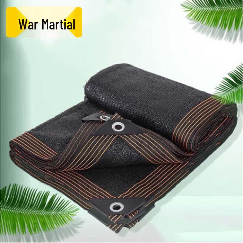 Heavy-Duty Black Perforated Shade Net