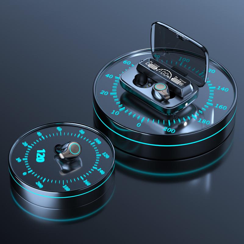 Nytt trådlöst Bluetooth-headset TWS Aperture Breathing Light 5.1LED-nummer visar Touch Bra ljudkvalitet