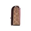 Coach Dinky Logo Coated Canvas Crossbody Shoulder Bag Medium Women Bags Brown Yellow Pink 76368-V5P2P