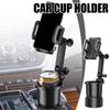 Support de téléphone pour voiture 2 en 1 réglable à 360 degrés Adaptateur porte-gobelet Bouteille de boisson Tasse Accessoire d'intérieur de voiture