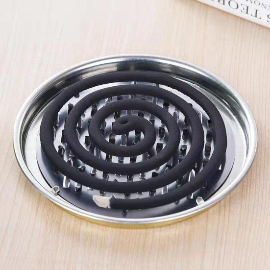 Wear-resistant Mosquito Coil Holder Lids Design Metal Convenient Durable Mosquito Repellent Incense Rack for Home