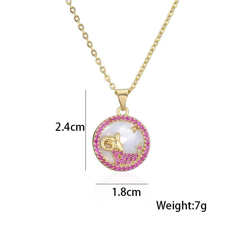 12 constellation fritillary jewelry pendant niche style creative twelve constellation necklace
